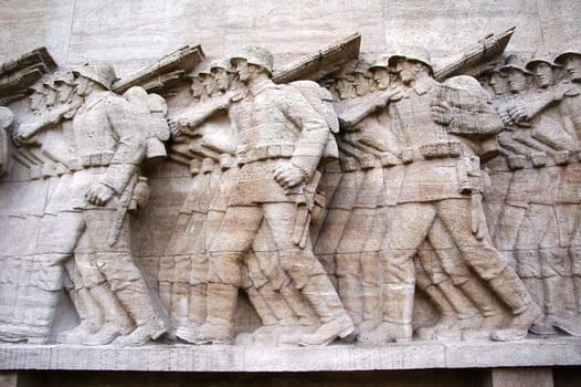 Soldiers in action