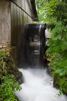 Mill wheel in action