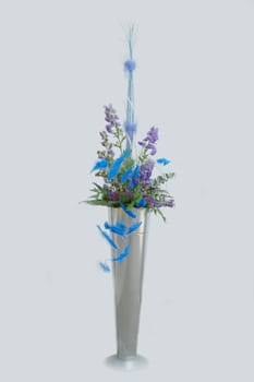 Flower arrangement blue