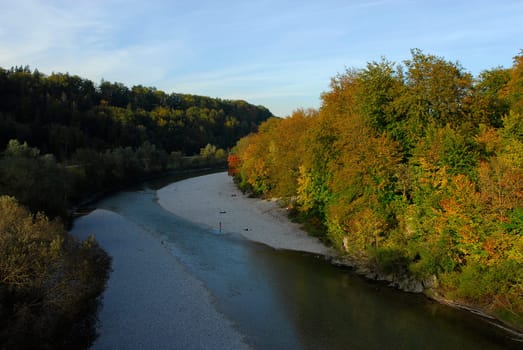 Isar in autumn
