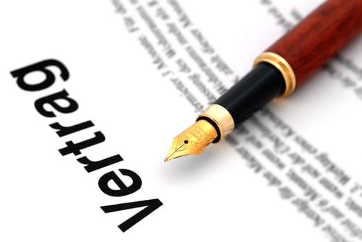vertrag or contract