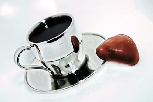 Designer espresso in Christmas style