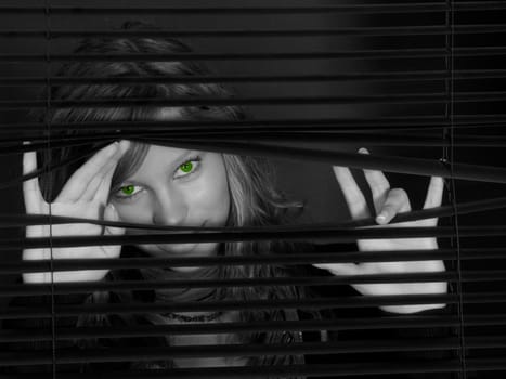 green eyes