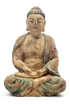 Ancient wooden Buddha