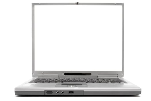 Laptop with blank screen