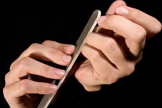 Fingernails polishing