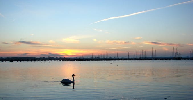 Evening atmosphere at the Baltic Sea