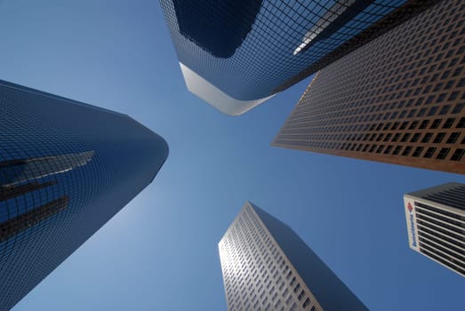 Skyscrapers in Los Angeles Downtown