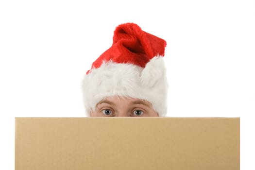 Behind carton
