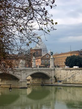 Tiber and St. Peter's Basilica