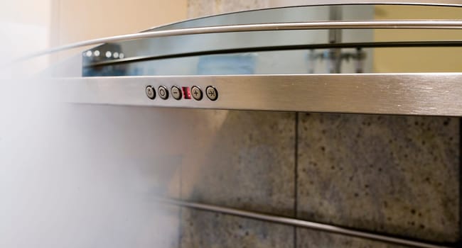 Control panel cooker hood
