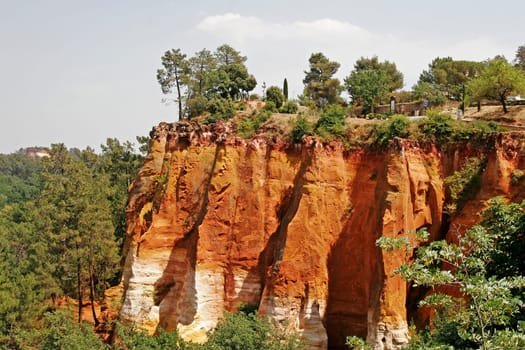 Roussillon,ochre rocks