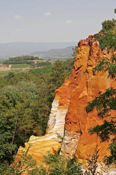 Roussillon,rocky landscape,Provence