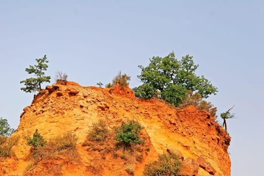 Ochre rocks near Rustrel,Provence