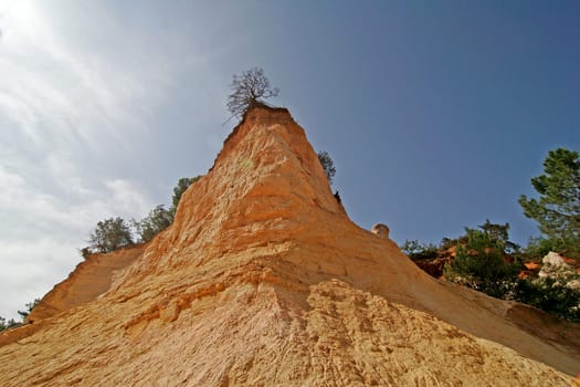 Ochre rocks near Rustrel,Provence