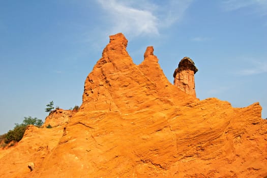 Ochre rocks near Rustrel,Provence