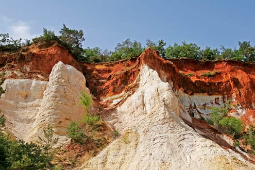 Ochre rocks near Rustrel,Provence