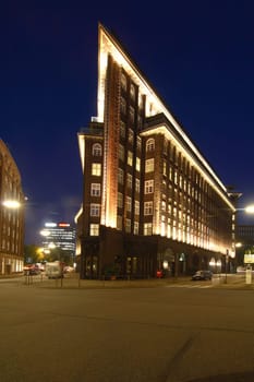 Chile house at night