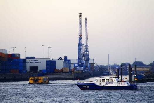 Police barge