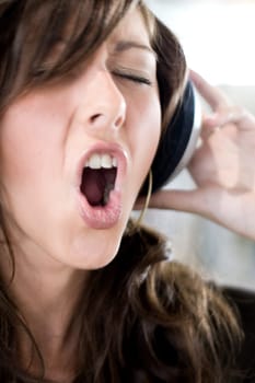 Woman singing