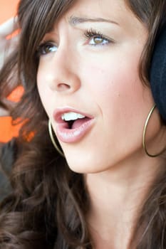 Woman singing