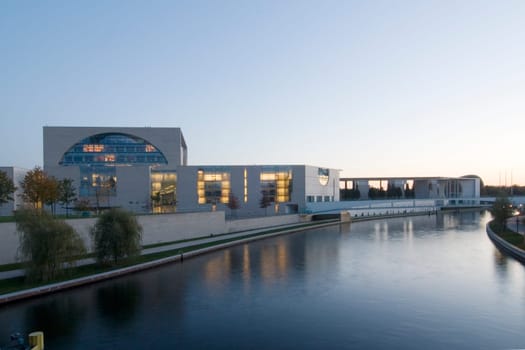 Chancellery at dusk