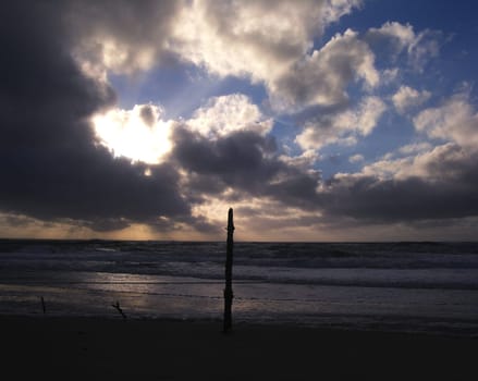 Sunset on the beach