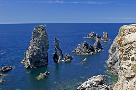 Belle-Ile, Les aiguilles de Port Coton