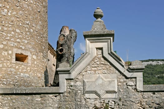 Javon,monastery complex,detail,Provence