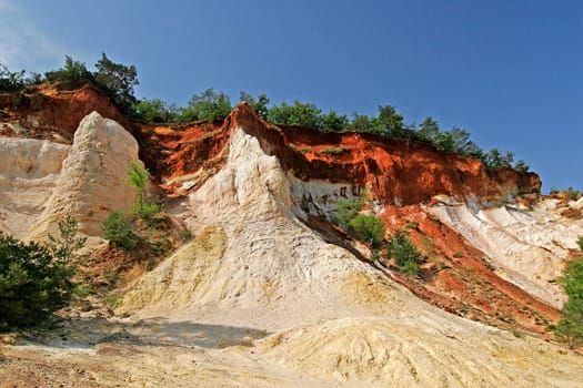 Ockerlandschaft bei Rustrel, Provence