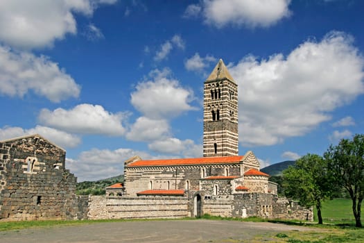 striped church in Sardinia