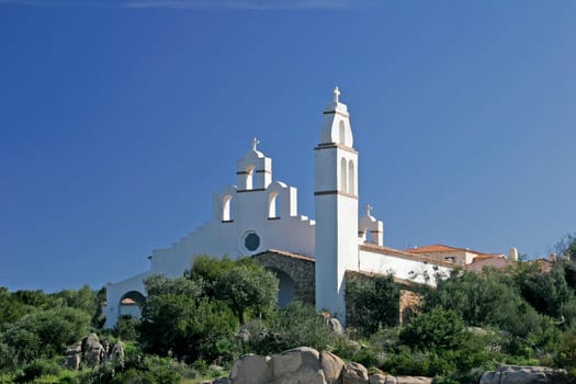 White Church in Marinella,Sardinia