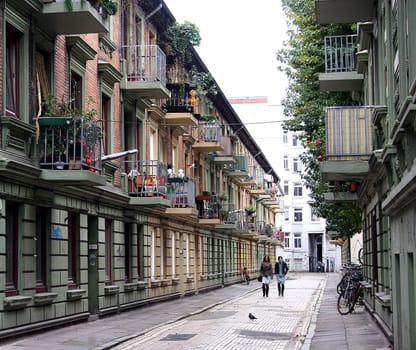 Streetscape in Hamburg