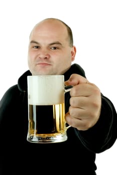 Man with a beer glass