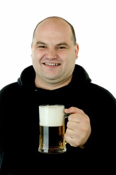 Man with a beer glass