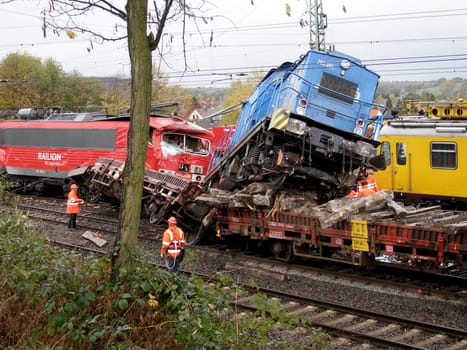 Helpers at the scene of the accident