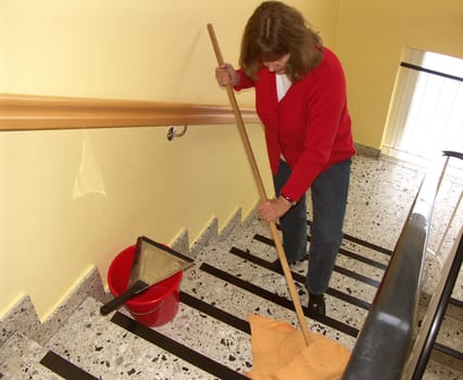 Staircase cleaning