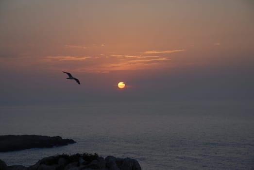 Atmospheric sunset