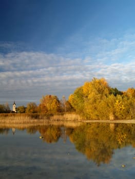 Autumn over Chiemsee