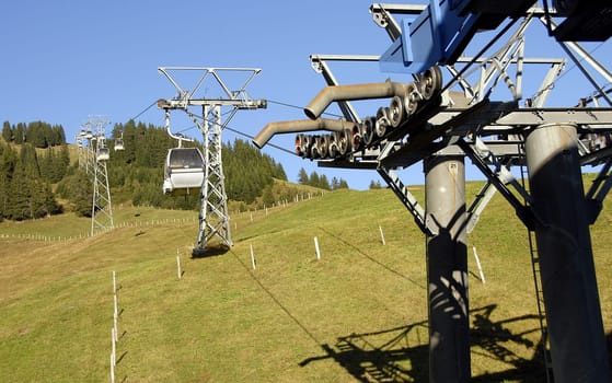 Gondola lift to Grindelwald First
