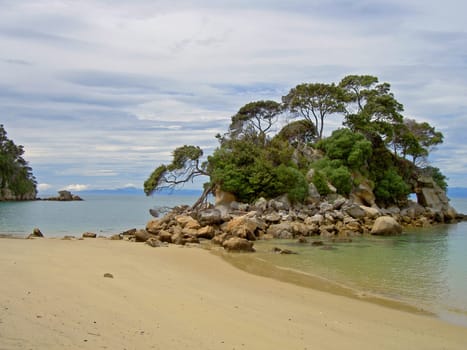 Beach in New Zealand