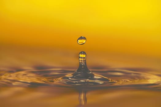 Water droplets and sculpture paintings