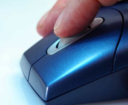 On the mouse wheel