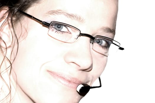 Portrait with headset