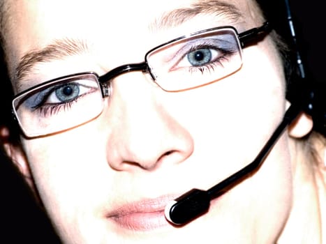 Portrait with headset
