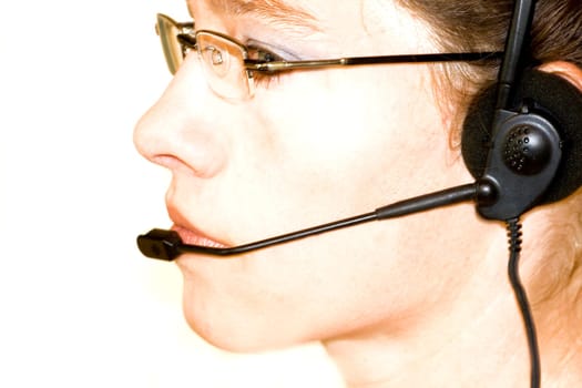Portrait with headset