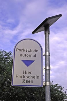 Buying a parking ticket