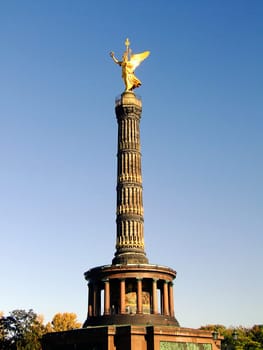 Victory Column on the Straße des 17. Juni in Berlin-Mitte.