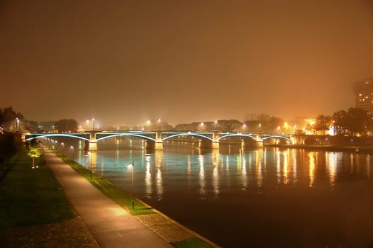 Frankfurt in the fog