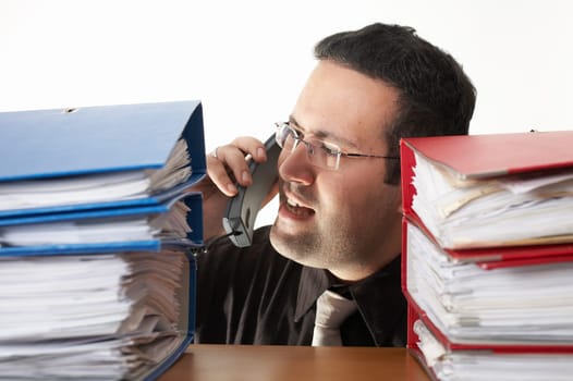 exhausting phone call
